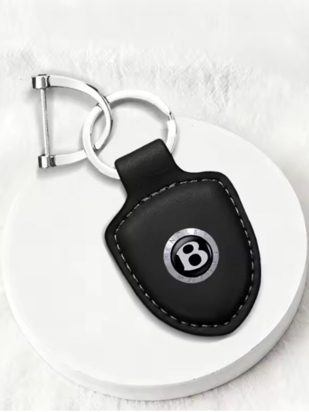 Leather Keychain for Bentley Continental GT/Bentayga/Flying Spur/Mulsanne B20